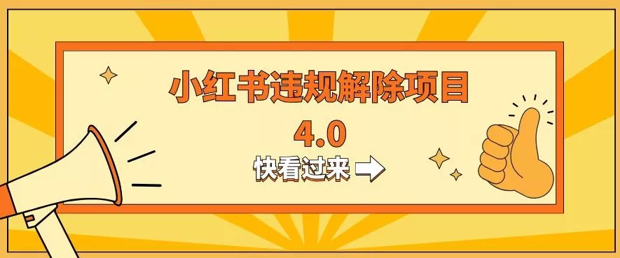 小红书违规掘金蓝海项目，日入800+（附带引流办法及解除办法）-创享联盟-猴哥资源发布站