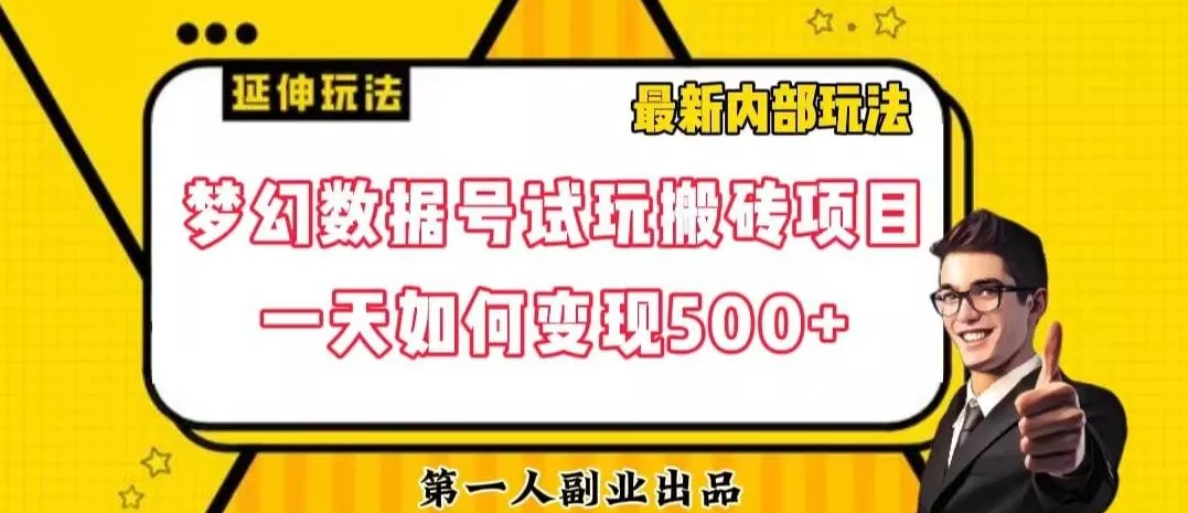 数据号回归玩法游戏试玩搬砖项目再创日入500+【揭秘】-创享联盟-猴哥资源发布站