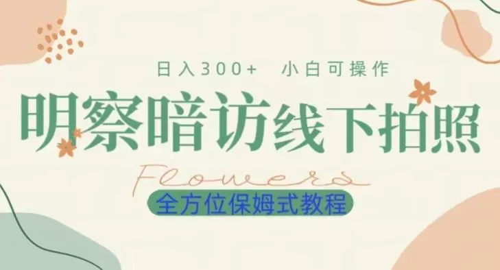 明拍暗拍项目0成本投入日入300+小白可操作保姆式全方位教程-创享联盟-猴哥资源发布站