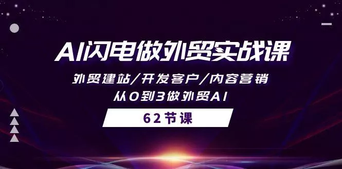 (10049期)AI闪电做外贸实战课，外贸建站/开发客户/内容营销/从0到3做外贸AI-62节-创享联盟-猴哥资源发布站