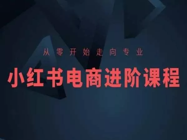 从零开始走向专业，小红书电商进阶课程-创享联盟-猴哥资源发布站