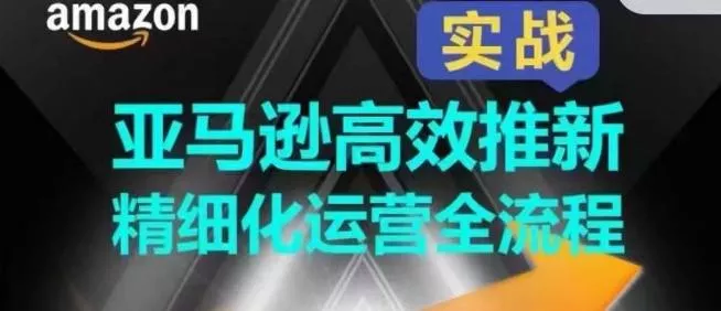 亚马逊高效推新精细化运营全流程，全方位、快速拉升产品排名和销量!-创享联盟-猴哥资源发布站