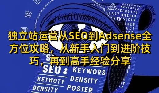 独立站运营从SEO到Adsense全方位攻略，从新手入门到进阶技巧，再到高手经验分享-创享联盟-猴哥资源发布站