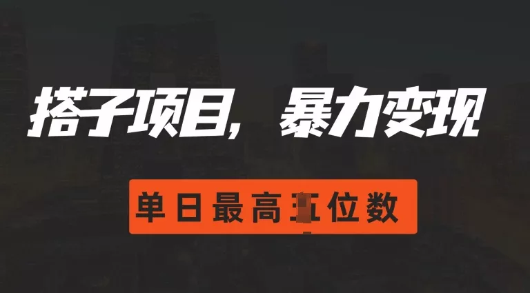 2024搭子玩法，0门槛，暴力变现，单日最高破四位数【揭秘】-创享联盟-猴哥资源发布站