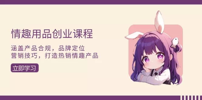 情趣用品创业课程：涵盖产品合规，品牌定位，营销技巧，打造热销情趣产品-创享联盟-猴哥资源发布站