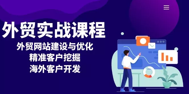 外贸实战课程：外贸网站建设与优化，精准客户挖掘，海外客户开发-创享联盟-猴哥资源发布站